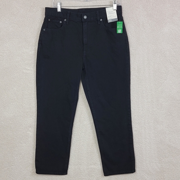 GAP NEW Women's 30/10P Black Cheeky High Rise 90's Y2K Straight Denim Jeans - Picture 2 of 13